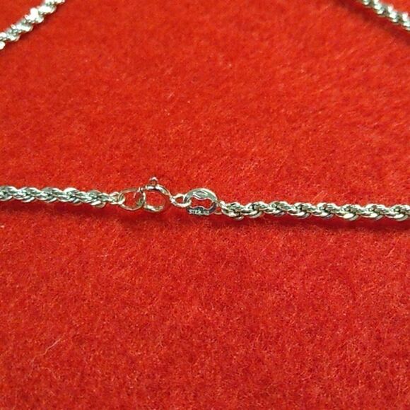 Artisan Silver Tone Wire Wrap Floral Freshwt Pearl Pendant Sterling Silver Chain - Picture 12 of 13